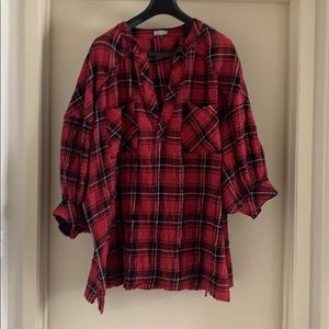 🔥 Free People flannel shirt